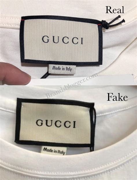 gucci fake/not shirt|authentic gucci labels.